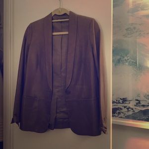 Vince Leather Jacket Size 4